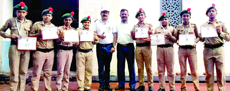 श्री बाकलीवाल विद्यालयाचे एनसीसी कॅडेटस ८ सुवर्णपदकाने सन्मानित